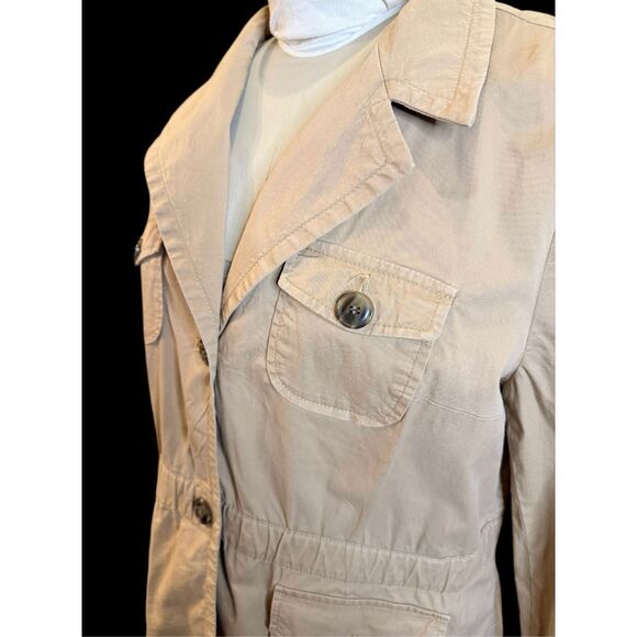 Charter Club Utility Jacket Sz. PL Khaki/Tan Unlined Lightweight - Picture 6 of 10